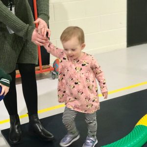 Prep school nursery - tight rope walking