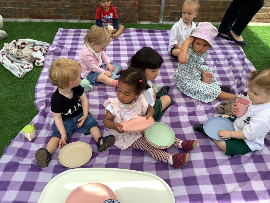 Prep school nursery outdoor break