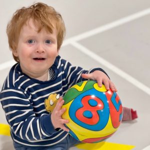 Prep school nursery - boy with ball