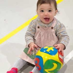 Prep school nursery - girl with ball