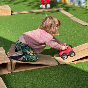 Prep school nursery - pupil playing with lorry