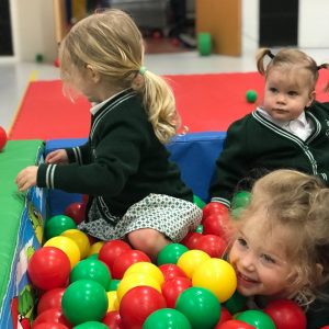 Prep school nursery - pupils in ball pool