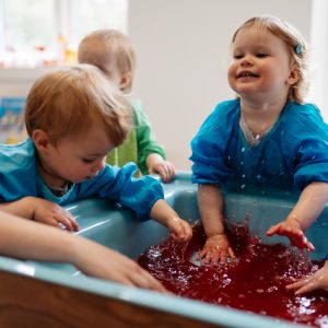 Prep school nursery - messy play