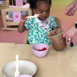 Prep school nursery - Pupil cooking