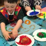 Prep school nursery - Art session